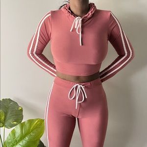 Tennis Court Set - Mauve/White